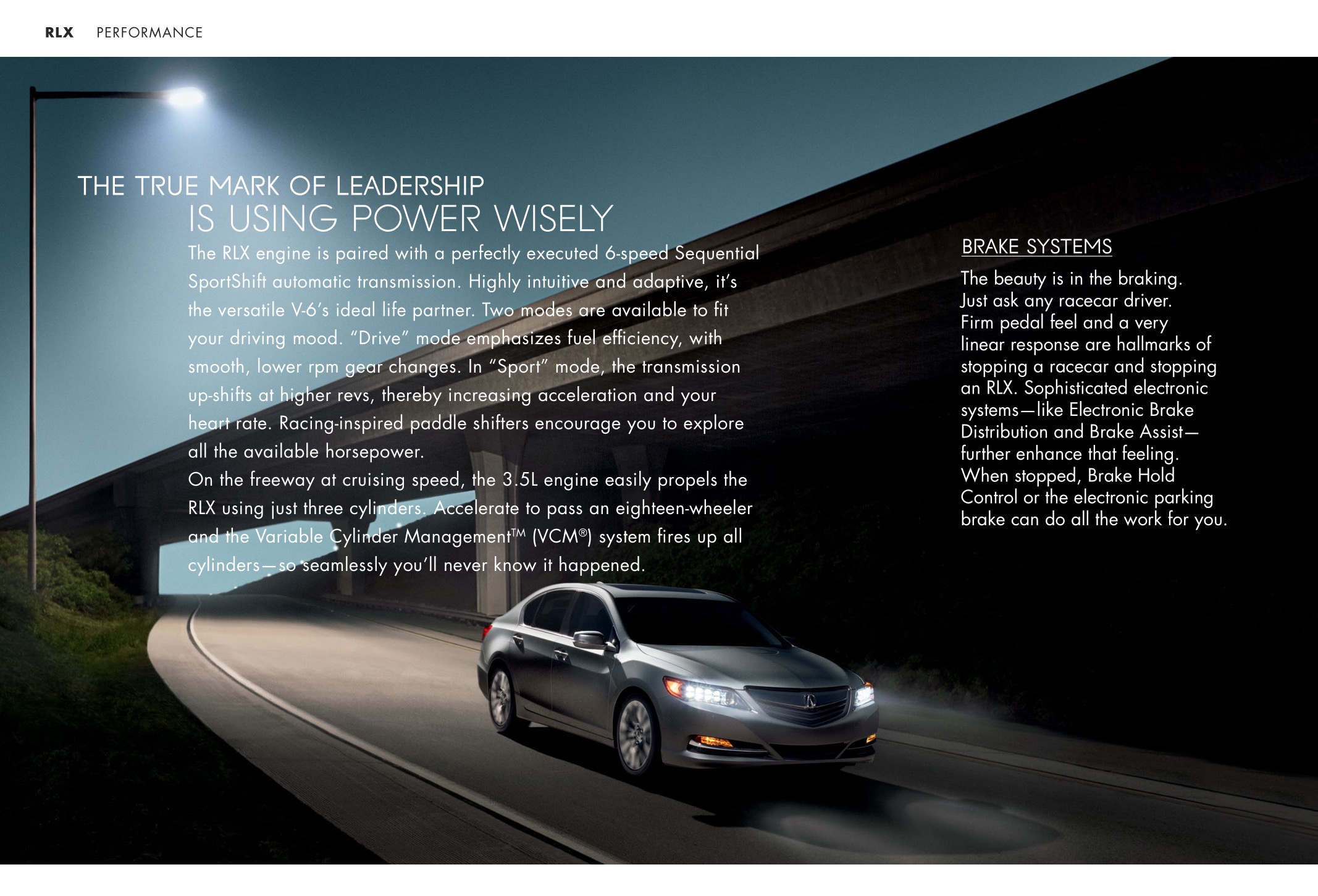 2015 Acura RLX Brochure Page 4